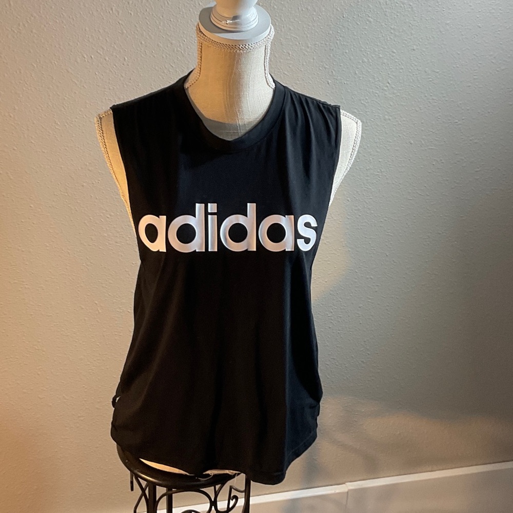 Adidas Women's Black Muscle Tee